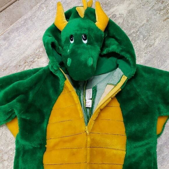 PLAYFULL PLUSH DRAGON COSTUME FOR AGES 4 TO 6 - Picture 2 of 7